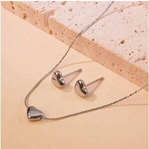 Set silver stainless steel
